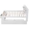 Doppelbett, 160*200cm, Mit USB-Anschluss & Schubladen & Aufbewahrungsschrank, Kinderbett, Multifunktionsbett, Großer Stauraum, ohne Matratze, Weiß