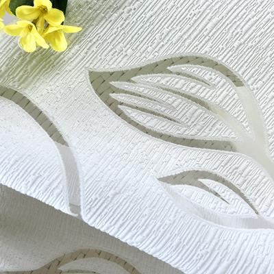 Floral Printed Curtains Window Gauze White Living Room Drape Fashion Polyester Washable Warm Winter Style Bedroom Cafe Shop