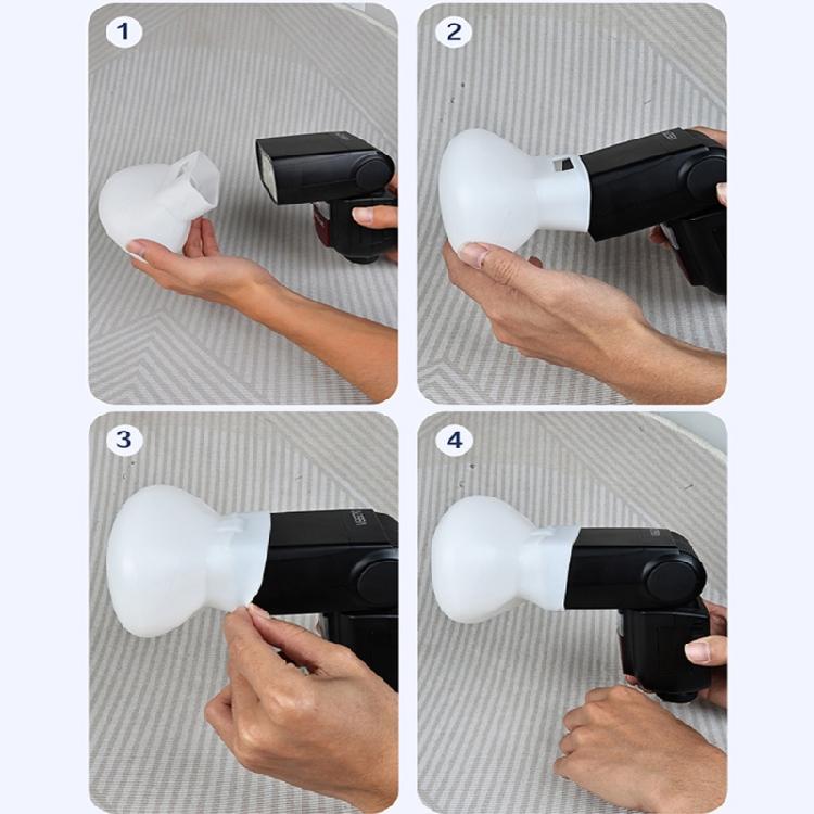 V860 White Silicone Softbox for Various Flash Units Like TT520 600 685 V850 YN560