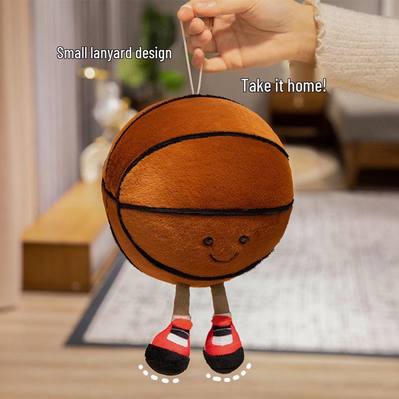 Creative Plush Sports Doll: Basketball and Football Gift for Boys' Birthdays