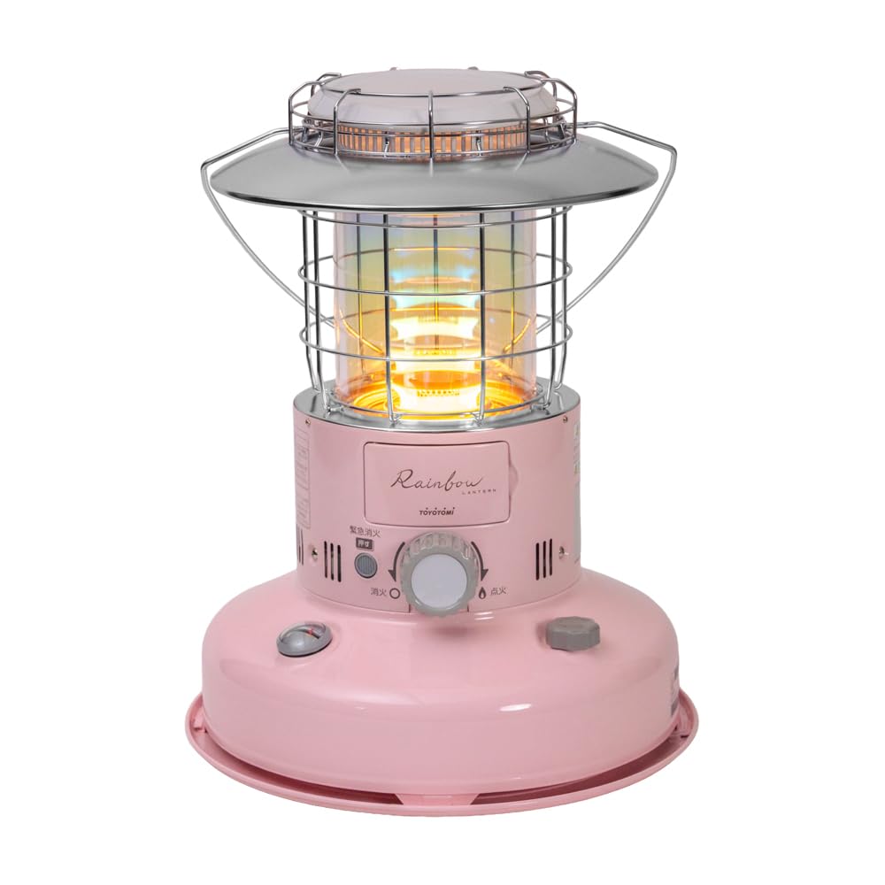 TOYOTOMI Oil Stove RL-2524(P) Pink Made Japan Limited Color Convection Type Lantern Style Rainbow Heating Wooden 7 Tatami Concrete 9 Stylish Disaster