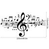 Einzigartiger Stilvoller Musiknoten Wandsticker Aufkleber Schlafzimmer Zuhause Dekorative DIY Aufkleber Dekoration