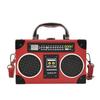 Fun Creative Radio Shape Women Handbag Fun Retro Individual Crossbody Bag Vintage Shoulder Bag Unique Small Box Messenger Bag