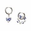 Heart Dangle Earrings Imitation Ceramic Pearls Dangle Earrings Asymmetric Earrings  Women