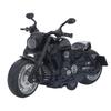 Motorcycle Toy Model Pull Back Alloy Plastic 1:12 Scale Retro Style Pull Back Motorcycle Toy for Kids Decoration Black