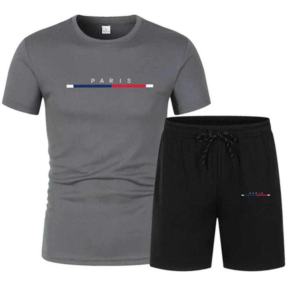Men's Two-Piece Suits Men's Designer Clothing Short Suits Summer Men's Suits Sportswear Fitness Sportswear
