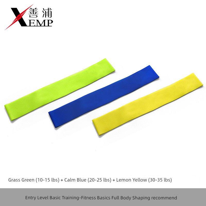 

10y Elastic Band/Elastic Force Circle A1p45-Yoga Tension Strap Leg Training Open Shoulder Pull Back Stretch Resistance 1 grass green + calm blue + lemon yellow