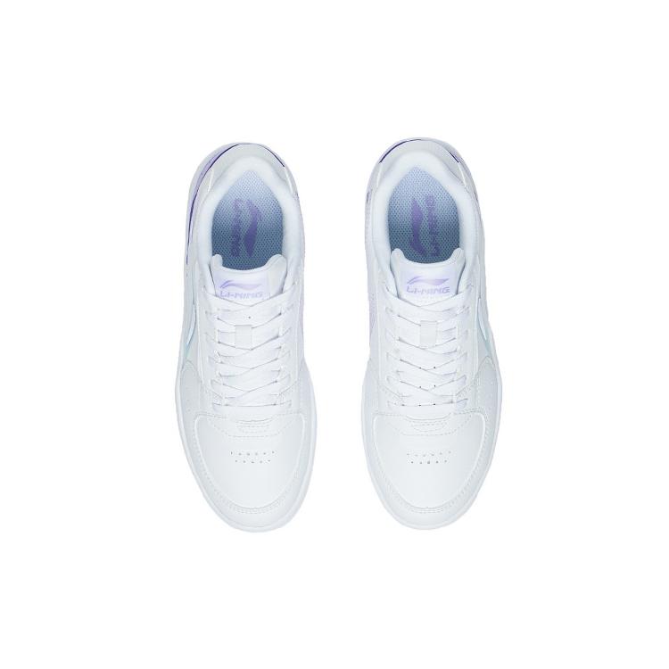 New LiNing Galaxy Anti Slip Wear Resistant Low Top Skateboard Shoes Women's Lilac AGCS254-4
