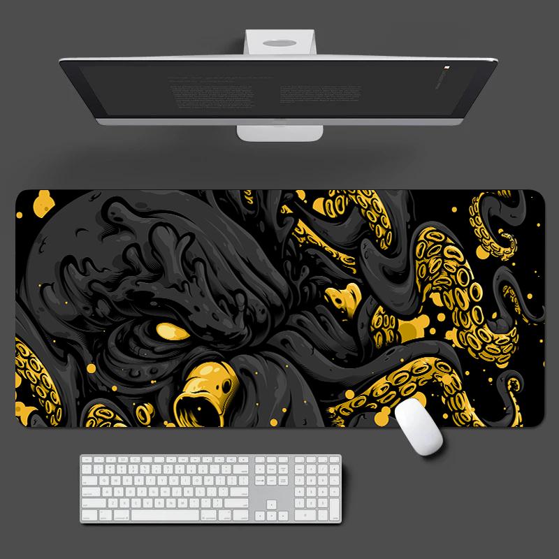 Mouse Pad Big Game Mousepad Laptop Desk Pad 40x90cm Computer Keyboard Carpet Creative Octopus Mouse Mat