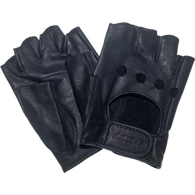 Penguin Ace Japan HUSOLID Driving Goat Half Gloves, Leather, Finger, Black, TH-604