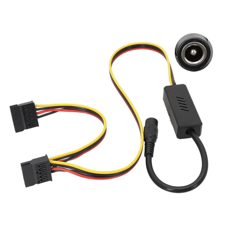 

Reliable DC5525 Cable SATA To DC5.5x2.5mm Powers Supply Cable 1007 18AWG Wire Reliable Hard Drive Powers Connection