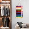 Portable Karate Belt Display Stand with Hanging Medal Sticks Lightweight Storage Rack Felt Hanging Bag
