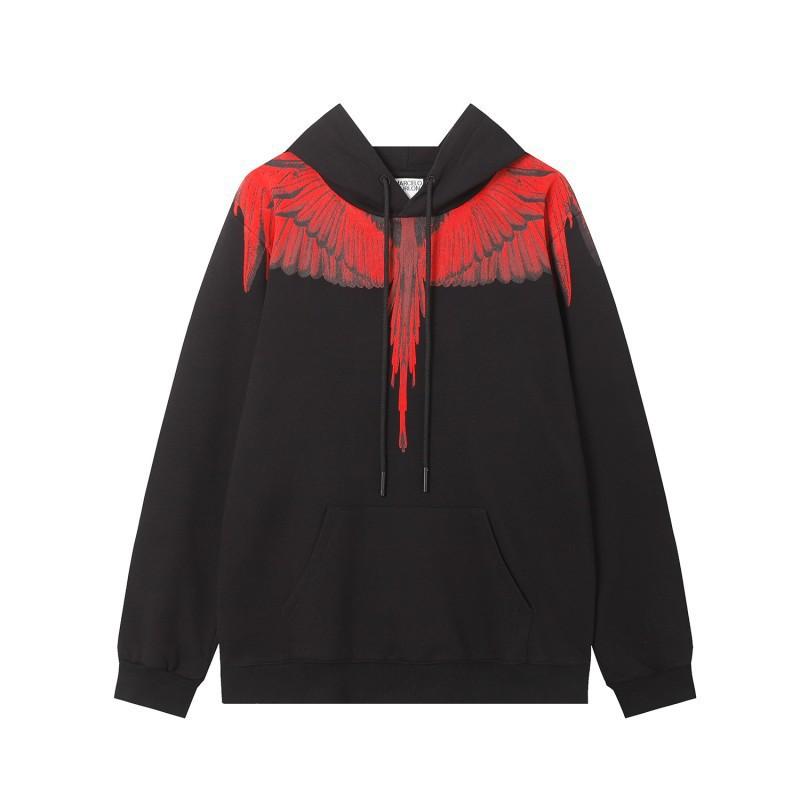Felpa da uomo oversize con cappuccio con stampa Ala Fantasma Design Serpente Fulmine Abbigliamento Casual
