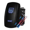 12V 24V Boat Trim Tabs Switch (ON)-OFF-(ON) Momentary Rocker Switch Waterproof Blue Light ON-OFF Toggle Switch With Harness Switches4