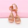 Exquisite 585 Purple Gold Plated Rose Gold Water Drop Hollow Earrings Simple And Exquisite Fashion Ins Cold Wind Ear Buckles