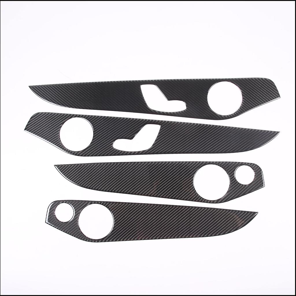 For Mercedes-Benz C-Class GLC W205 C180 2014-2020 Car Interior Doors Decoration Panel Cover Trim Soft Carbon Fiber Accessories