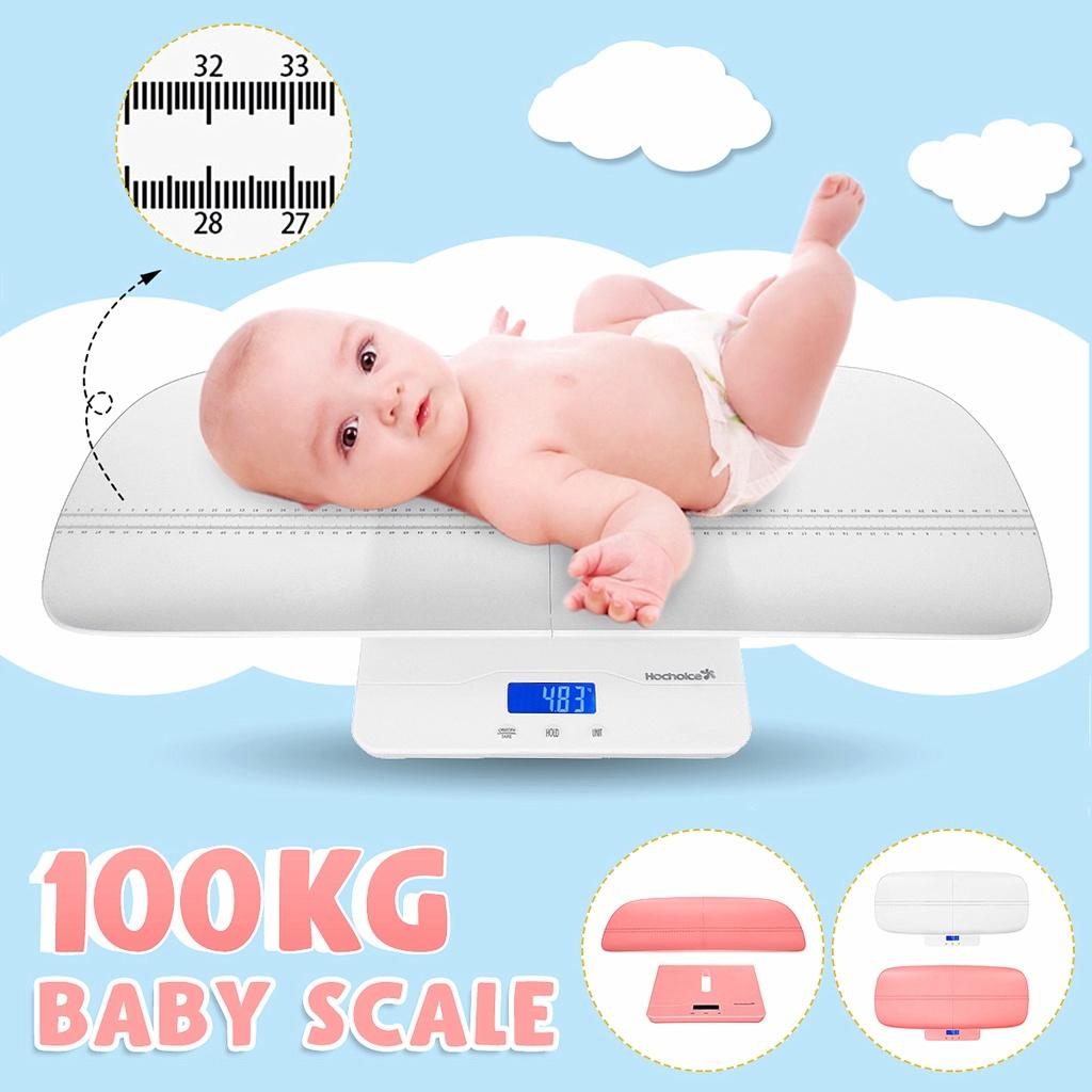 USB-Aufladung LCD-Anzeige Waage Kleinkind Säugling Haustier Babywaage Gewichtswaage Kinder Erwachsene Körperwiegen Genau Messwerkzeuge 100kg