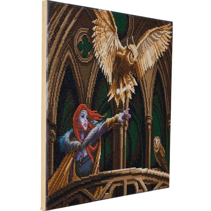CRYSTAL ART Kit tableau broderie diamant 40x50cm Anne Stokes Envolée