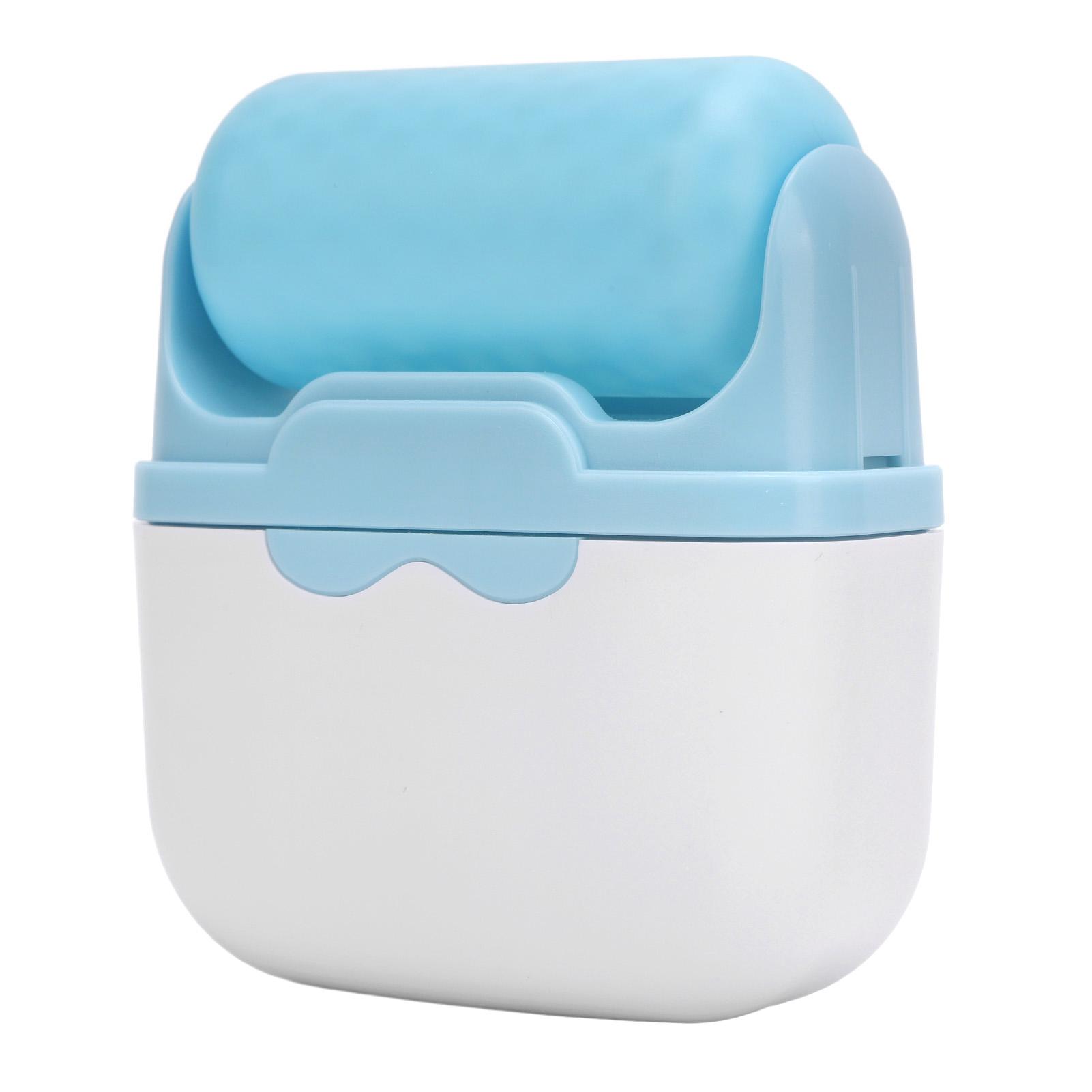 

2 в 1 двухсторонний роликовый массажер для лица, уменьшающий отечность, облегчающий мигрень, уход за кожей лица синий