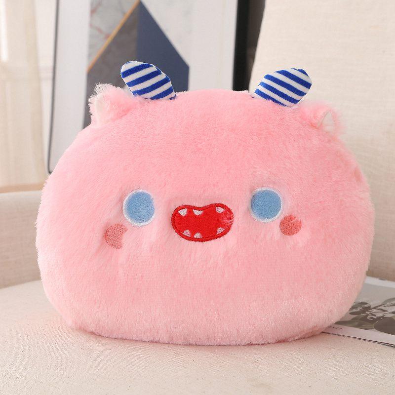 35cm Funny Fluffy Big Eyes Monster Plush Toy Soft Cute Ghost Stuffed Doll Sleeping Pillow Sofa Cushion Children's Birthday Gift