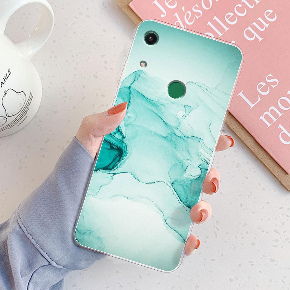 For Honor 8A Case Cover Honor 8A Pro Chic Girl Marble Silicone Clear Phone Cases for Honor 8A JAT-LX1 8 A Honor 8A Prime Bumper