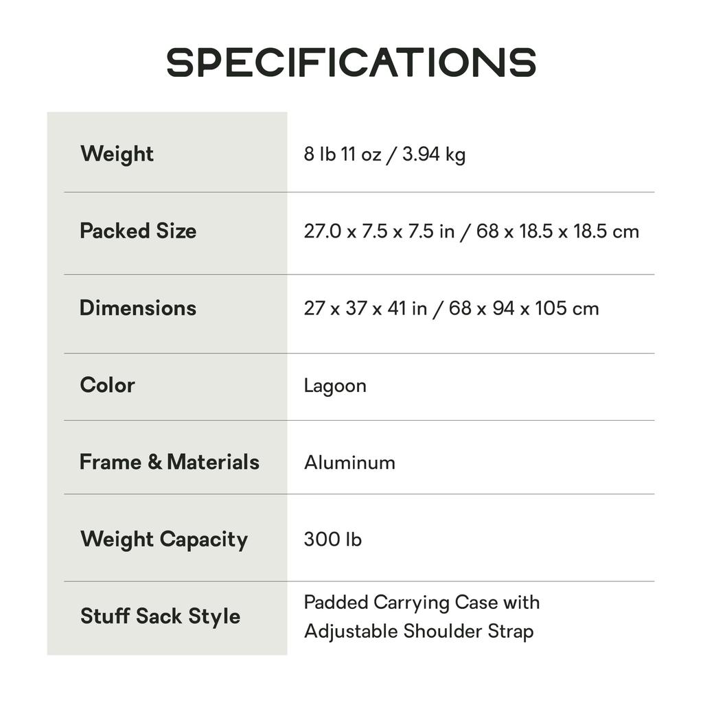 NEMO Camping Chair 2023 Model NM-STGRC-LG