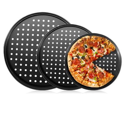 Round Pizza Screen Non-stick Baking Pan with Holes Pizza Pans