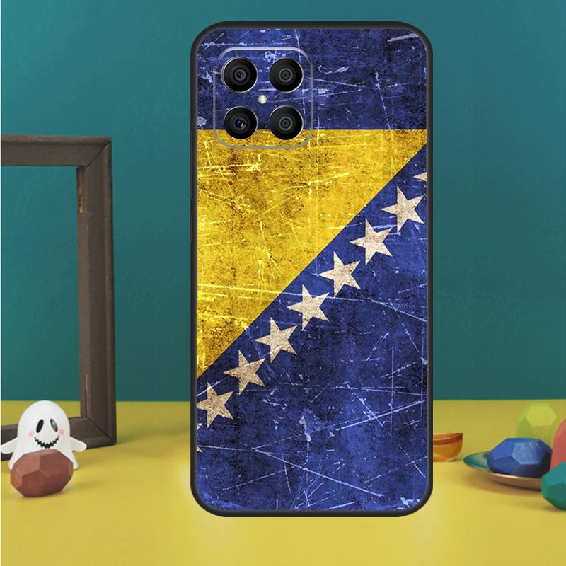 Bosnia Flag Phone Case For Huawei P40 Lite P50 P30 P20 Pro Nova 9 5T Honor X9 X8 X7 50 Back Cover