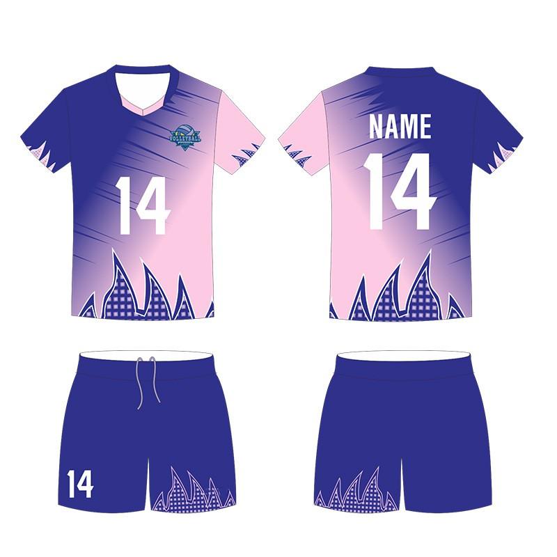 Volleyball Uniform Set Breathable Sports Training Jersey Men Women Striped Team Wear