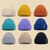 Women's Autumn and Winter Versatile Japanese Letters In Winter Baotou Ear Protection and Warm Cold Hat Men's Face Showing Small Knitted Hat