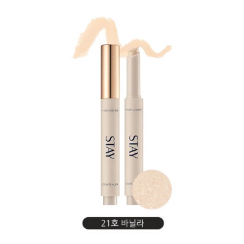 MISSHA Stay Stick Concealer High Cover 2.8g – Full Coverage Creamy Stick Concealer for Flawless Skin 21 Vanilla
