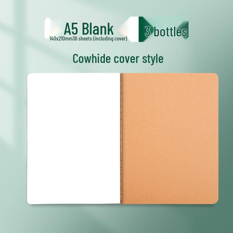 Kraft Paper Notebook for Students - B5, A4, A5 Sizes for Elementary and Junior High School.