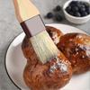 Pastry Brush Natural Bristle Basting Brush Kitchen Oil Brush with Beech Wooden Handle and Hanging Rope String