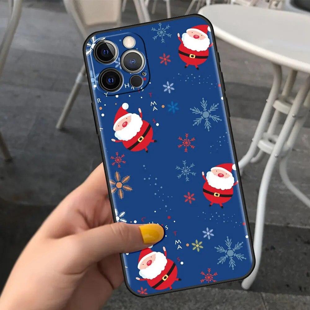 Cartoon Christmas Phone Case For iPhone Samsung Galaxy Redmi Xiaomi Oppo OnePlus Note S A 7 8 9 10 11 12 13 14 20 21 22 23 53 54 Pro Max Plus Ultra