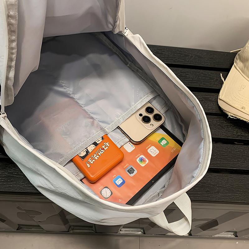 Lightweight Color Block Sports Backpack Large Capacity Student Schoolbag