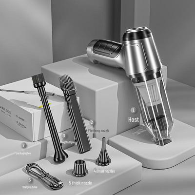 High-Power Handheld Vacuum Cleaner for Car and Home, Two-Speed Suction, Multi-Function: Suction, Blowing, and Extraction