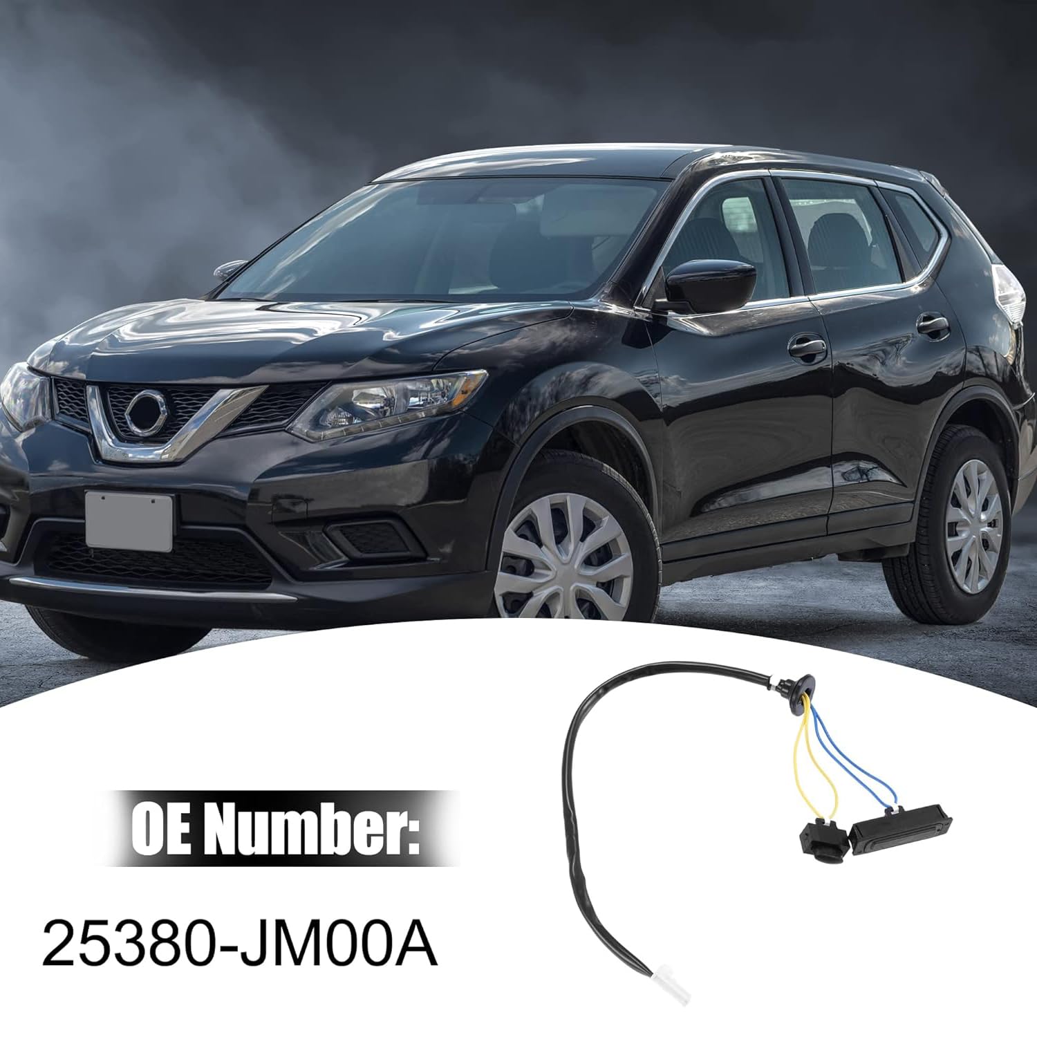 Unifizz 25380-JM00A Trunk Opener Fit for Nissan Rogue 2008-2015 Rear Door Switch Liftgate Release Switch