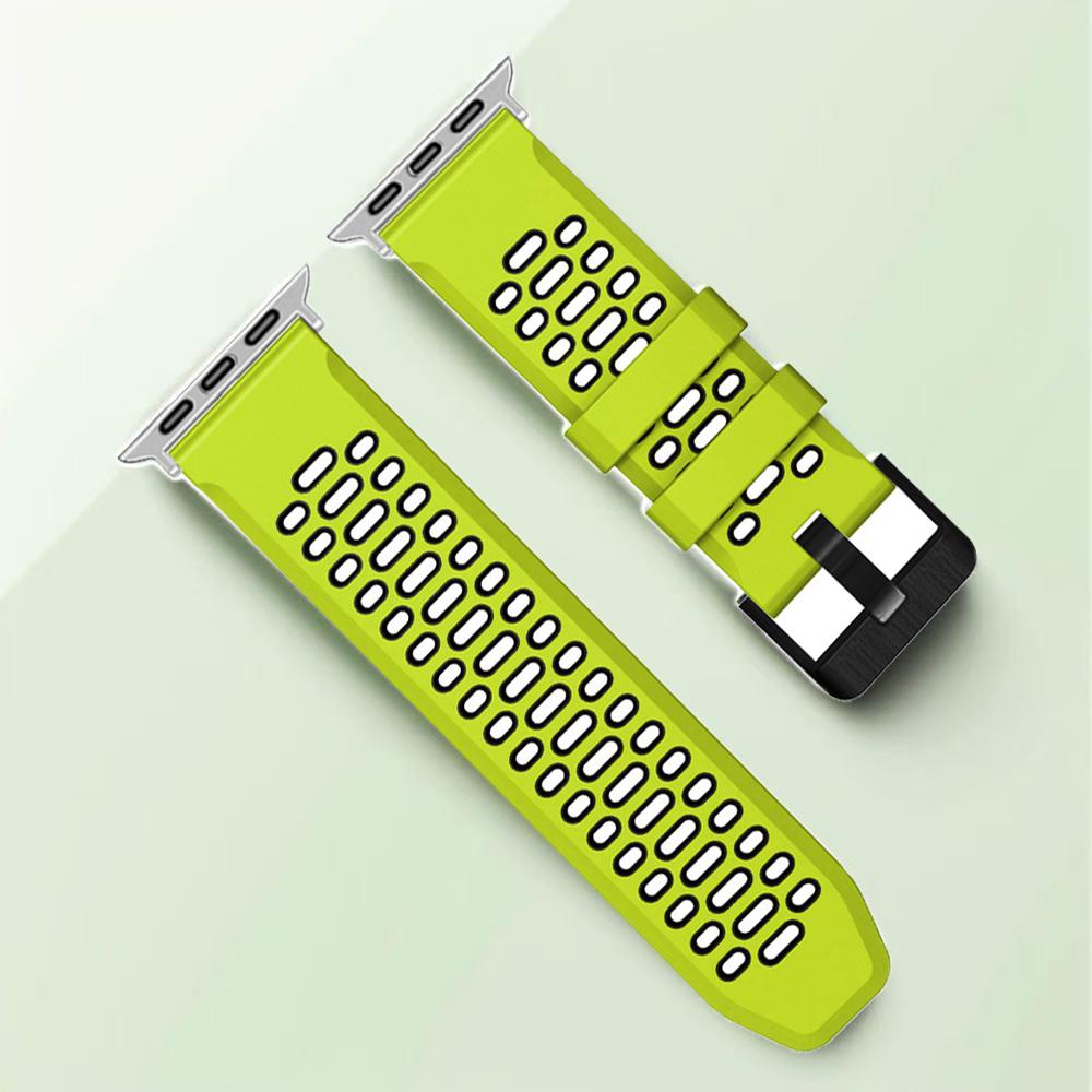 Silicone Watch Band Strap Compatible with Apple Watch Series 10 SE Ultra 2 Bracelet 49mm 46MM 45MM 44MM 42mm Wristband Accessory