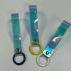 Custom Laser Iridescent PVC Triangle Buckle Phone Lanyard Keychain Pendant