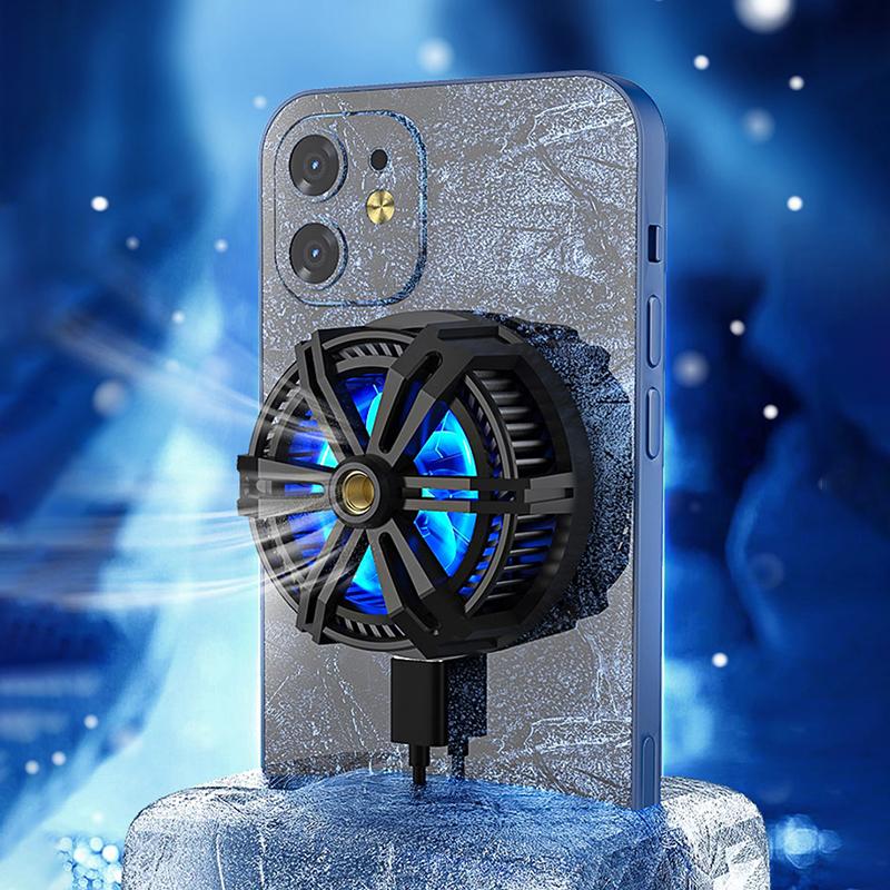 Semiconductor Phone Cooling Fan Noise Reduction Magntic Cooler Support Wireless Charging Heat Sink for IPhone 13 12 IPad Samsung