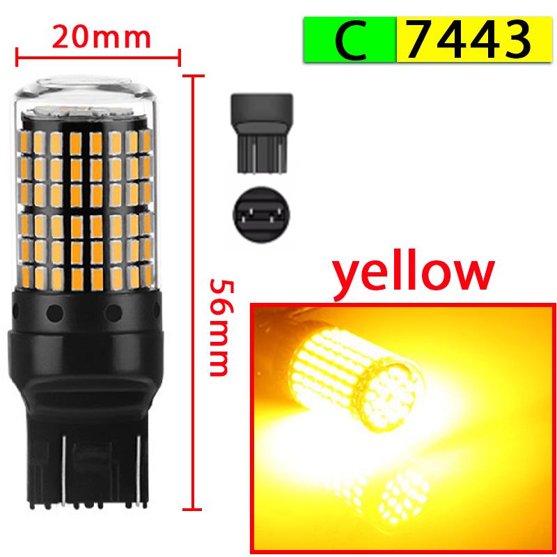 2pcs Led Lamp Turn Lamp Brake Lights Signal Lamp bau15s 1156 1157 BA15S T20 W21/5W 3157 3156 Bulbs 144smd LED Bulb Canbus Lamp