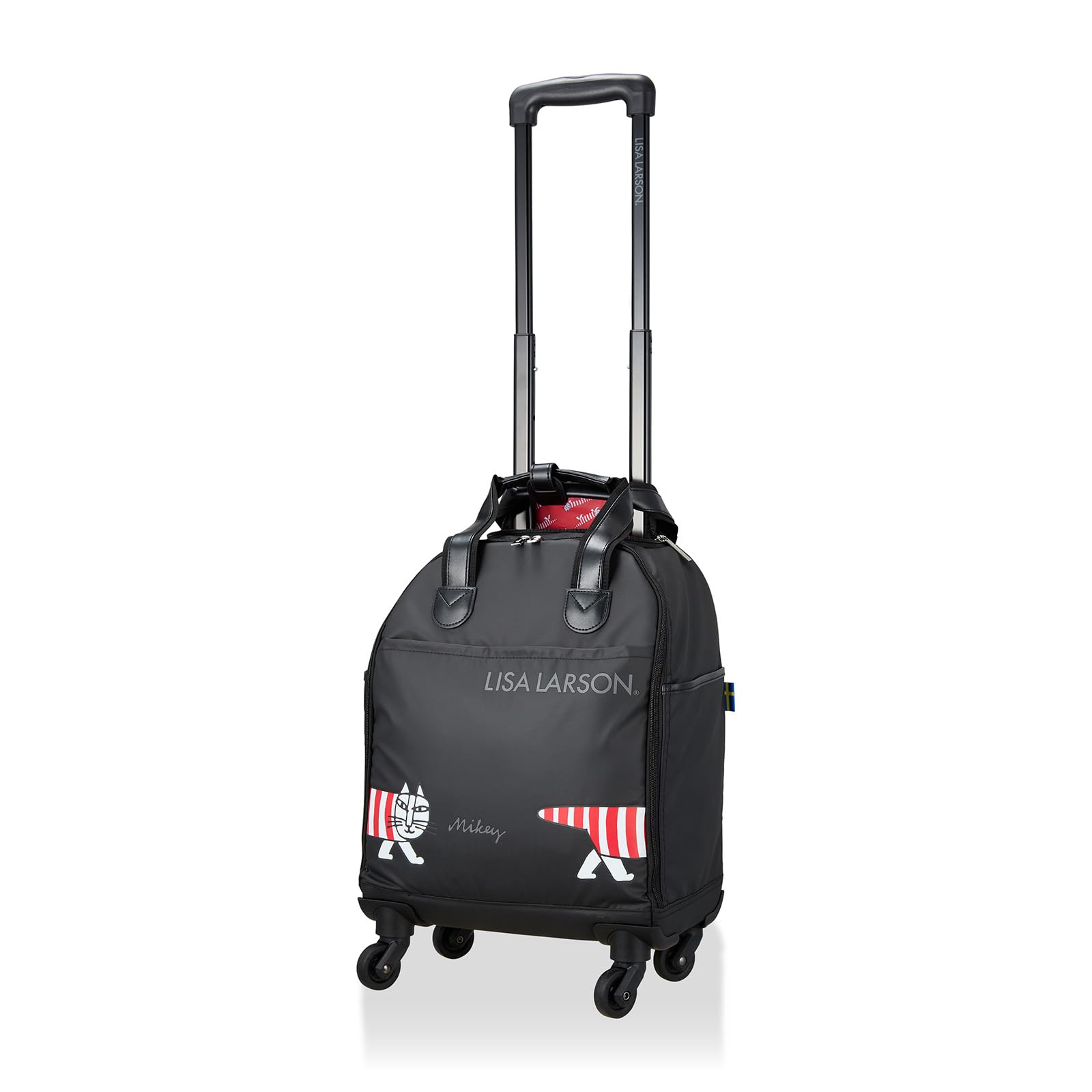 

Soft zipper suitcase 44 cm 2kg Mikey Black [Siffle] carry-on LL1.