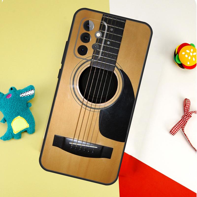 Guitar Instrument Music For Samsung Galaxy A55 A35 A15 A54 A34 A14 A53 A33 A13 A05 A06 A16 A22 A32 A52 Phone Case