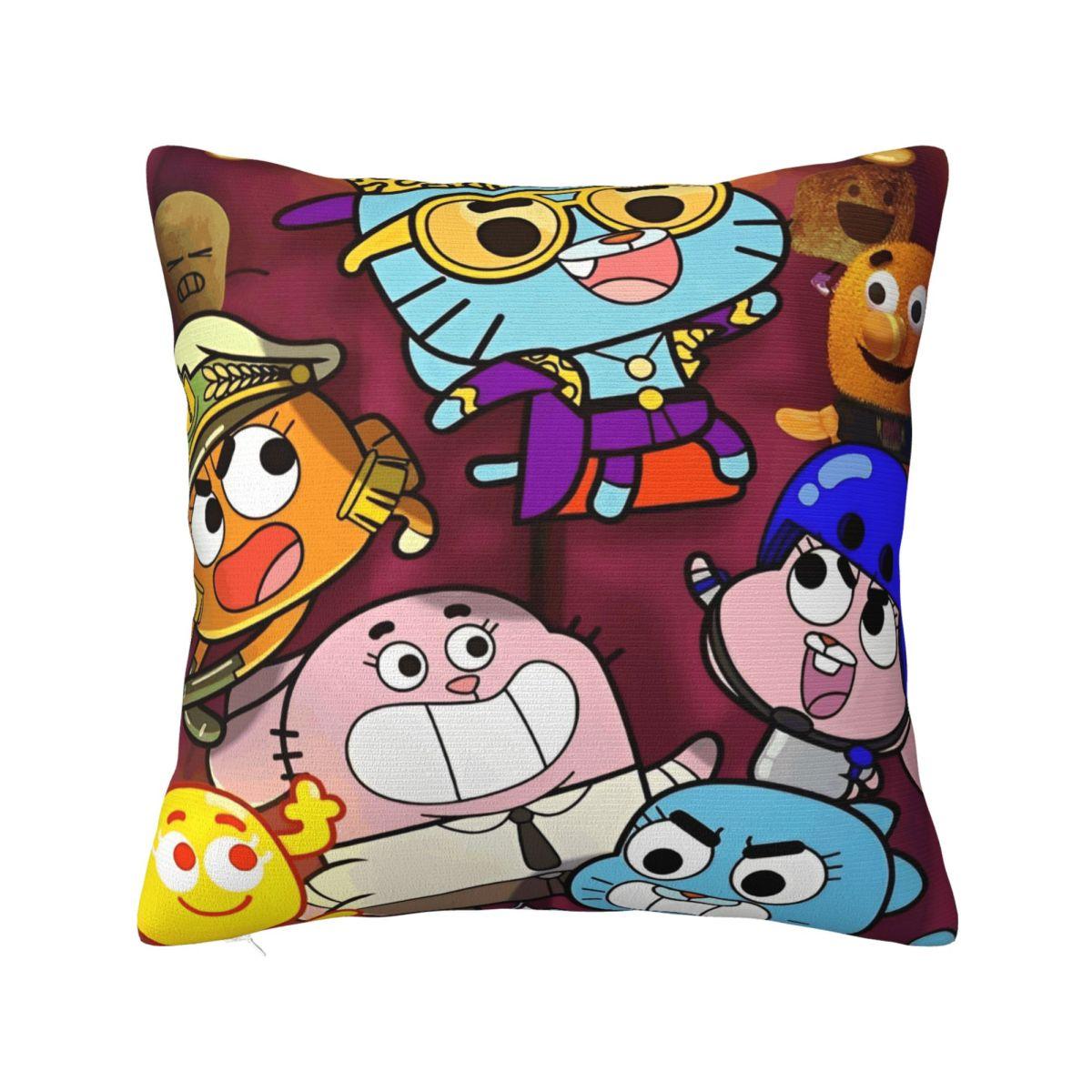 

Gumballs Darwin Square Pillow Case Cushion Covers Creative Zippered Decor Pillowcover for Home 18 30cm x 30cm