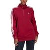 Adidas Originals Trefoil Logo Print Stripe Half-Zip Stand Collar Jacket Women Jacket Red II6086