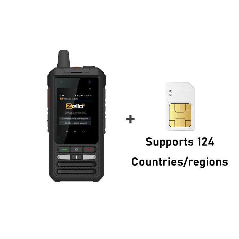 ZELLO POC 4G wasserdichtes Walkie-Talkie IP68 Globales nationales Walkie-Talkie öffentliches Netzwerk mobiles Outdoor-Walkie-Talkie