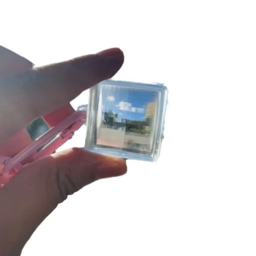 1Pcs Clear Acrylic Pixel Filter Keychain Pixel Photography Tool Transparent Acrylic Mosaics Sharing Your Travel Memories