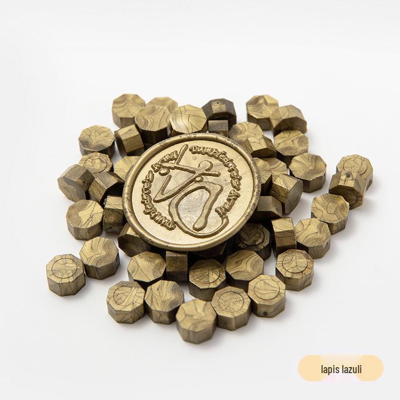 Mixed Color Octagonal Seal Wax Beads - 35g Bag, 100 Grains