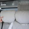 Wildleder Dupont Baumwolle Nacken- und Taillenstützkissen für Tesla und Mercedes-Benz S-Klasse Maybach