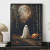 Halloween 5D Ghost Pumpkin Diamond Full Diamond Art Painting Kit Diamond Painting Home Decor DIY Wall Art Full Drill Craft Set